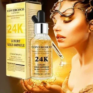 Covercoco 24K Luxury Gold Ampoule Face Serum 30ml - covercoco 24k gold serum