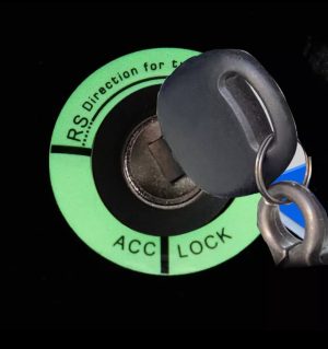 Car Ignition Switch Cover Luminous Key Ring