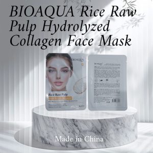 BIOAQUA Rice Raw Pulp Hydrolyzed Collagen Face Mask